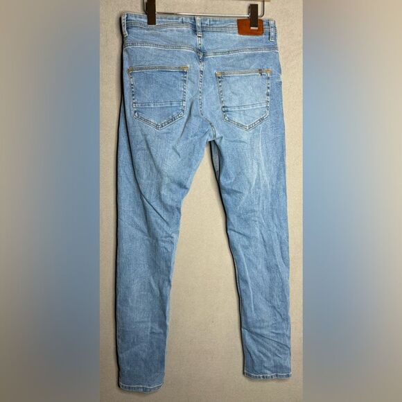 Zara Man Blue Denim Skinny Jeans Size 31 - Picture 2 of 16